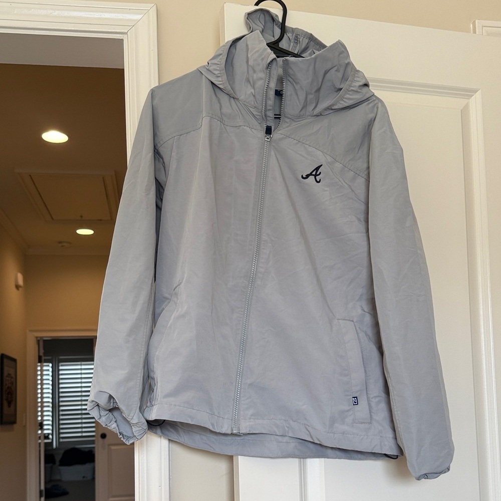 Atlanta Braves Cutter & Buck Gray Utility Jacket